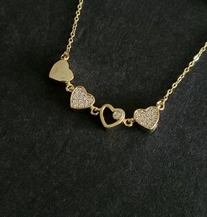 4 Heart Convertible Magnetic Necklace
